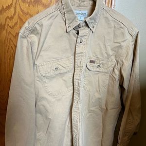 Vintage carhartt khaki button up